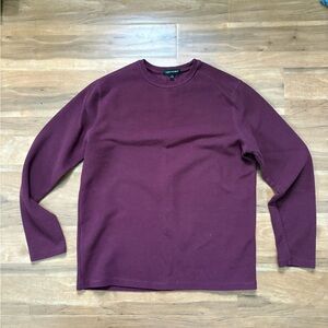 Banana Republic Men's Burgundy Red Long Sleeve Shirt Double Lined